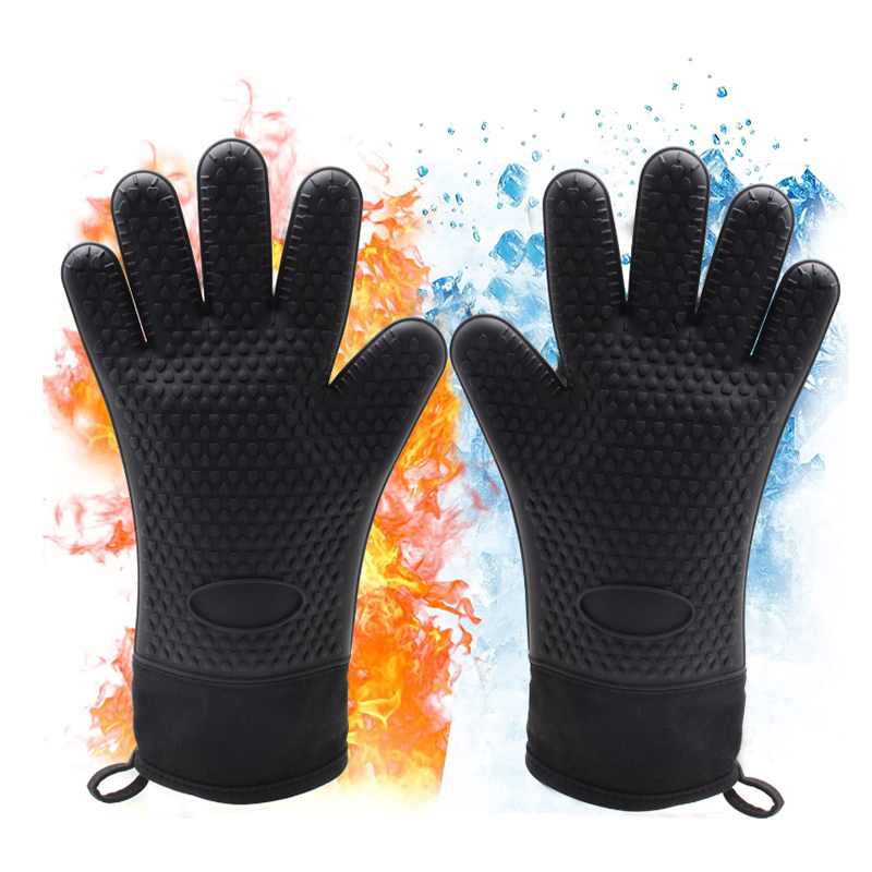 Silicone Oven Gloves Heat Resi - Oven Mitt Silicone ulasan dan harga