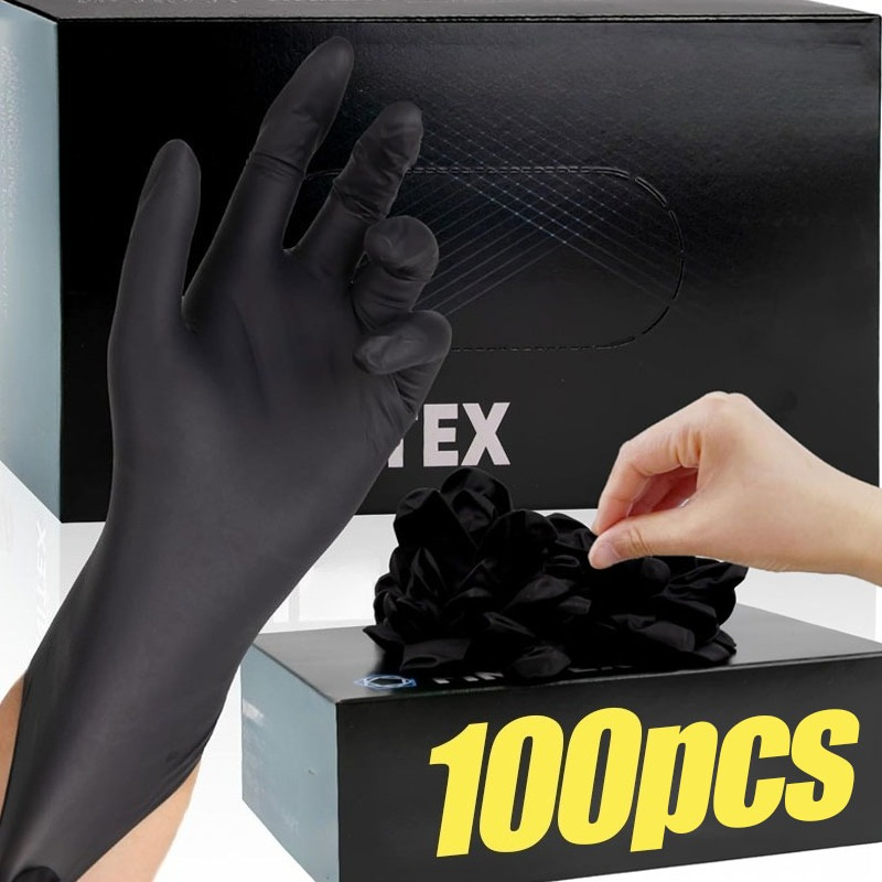 Black Disposable Gloves Unisex - Latex Disposable Glove ulasan dan harga