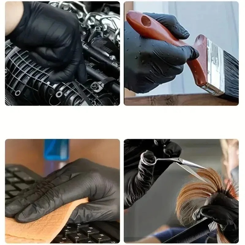 Black Disposable Gloves Unisex - Latex Disposable Glove ulasan dan harga