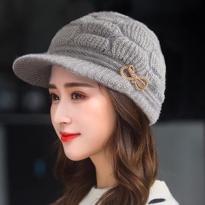Winter Warm Hat Knitted Hat Ca - Wool Glove Lined ulasan dan harga