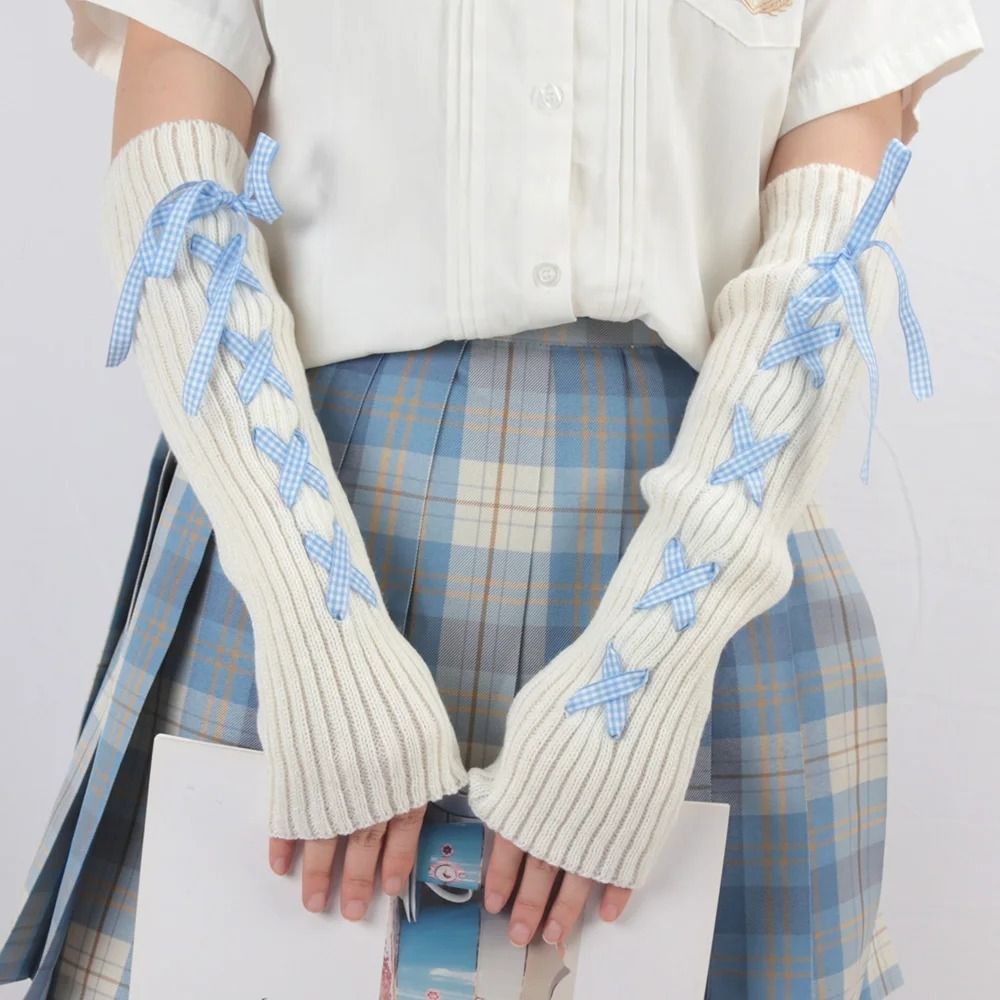2024 New Women Autumn Winter K - Fingerless Glove Knit ulasan dan harga