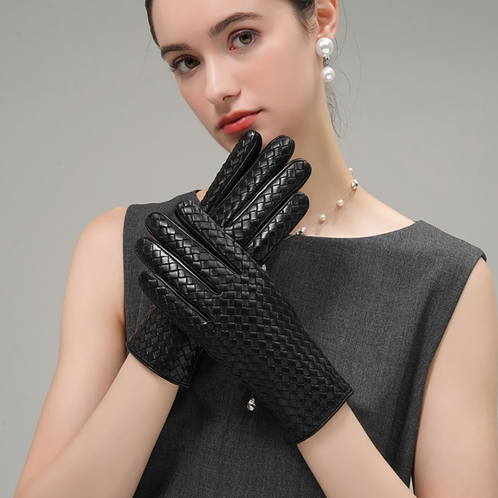 Winter Women's Real Leather Wa - Wool Glove Lined ulasan dan harga