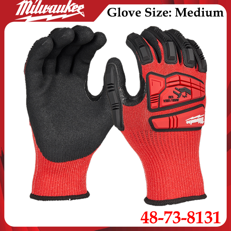 Milwaukee 48-73-8131 Medium Im - Work Glove Impact ulasan dan harga