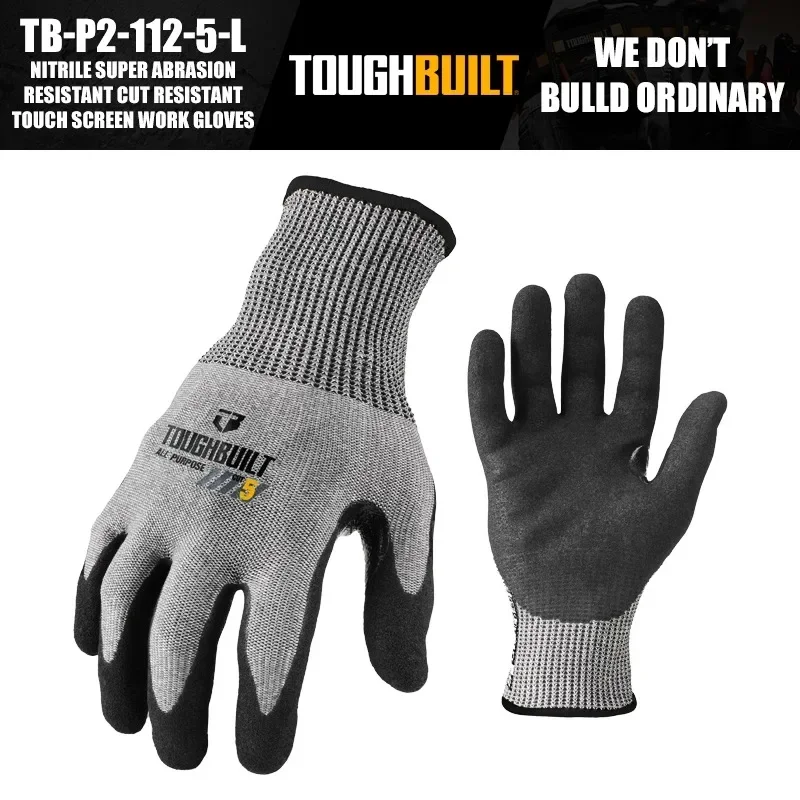 ToughBuilt TB-P2-112-5-L Nitri - Nitrile Mechanic Glove ulasan dan harga
